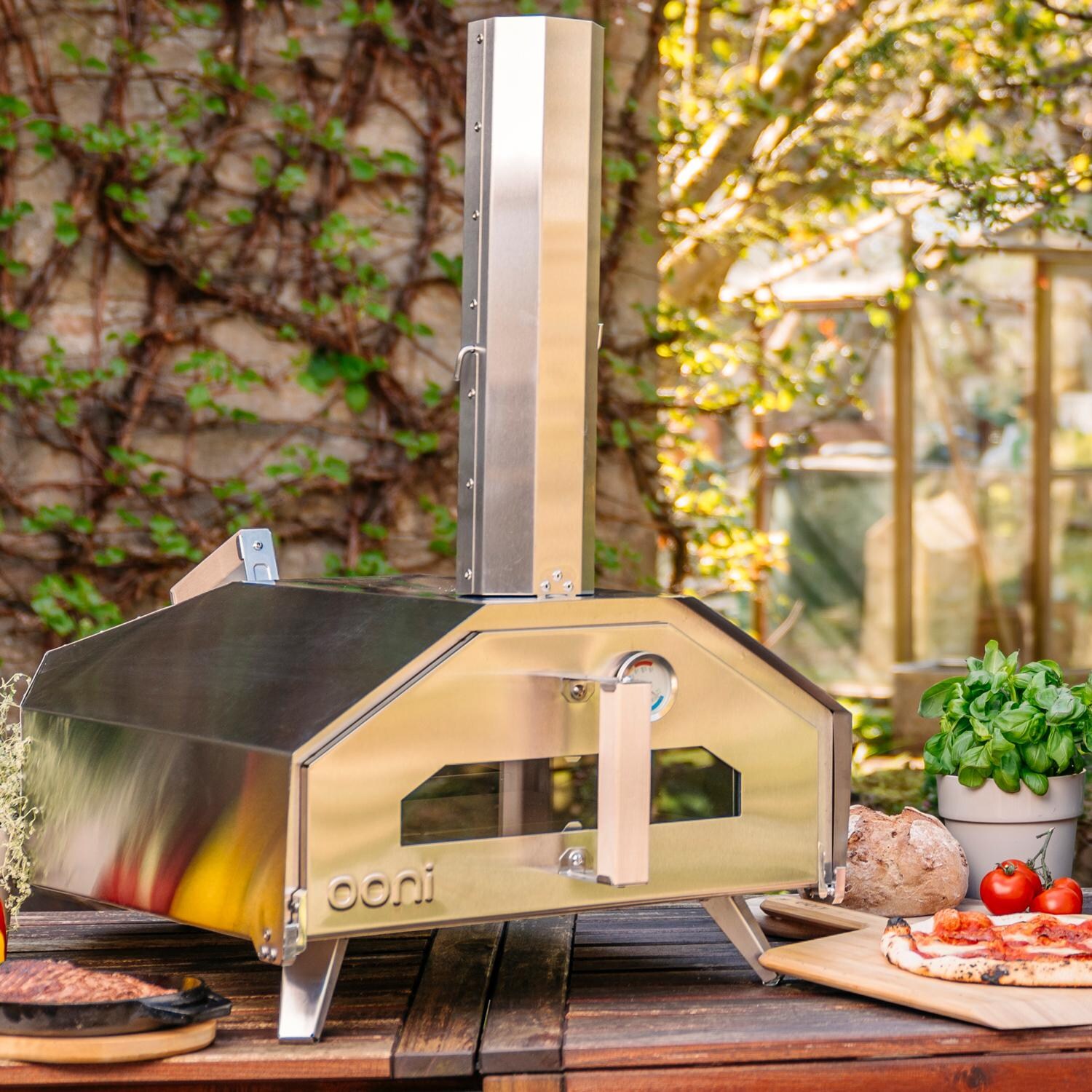Ooni Pro Portable Outdoor MultiFueled Pizza Oven Stainless Steel