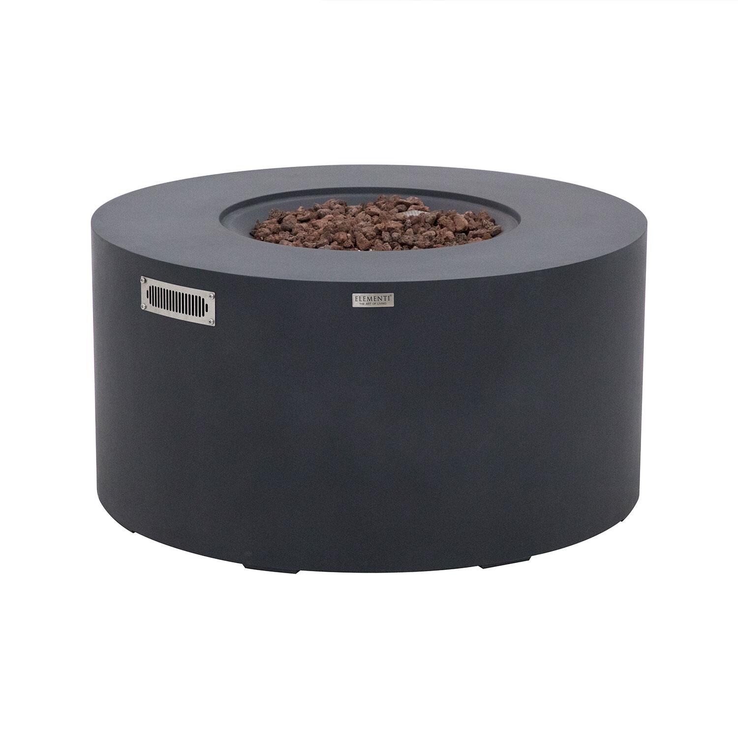 Elementi OFG311DG-LP Pacaya 43-in Liquid Propane Concrete Fire Table with Hidden Tank in Dark Grey - Display - White Background thumbnail