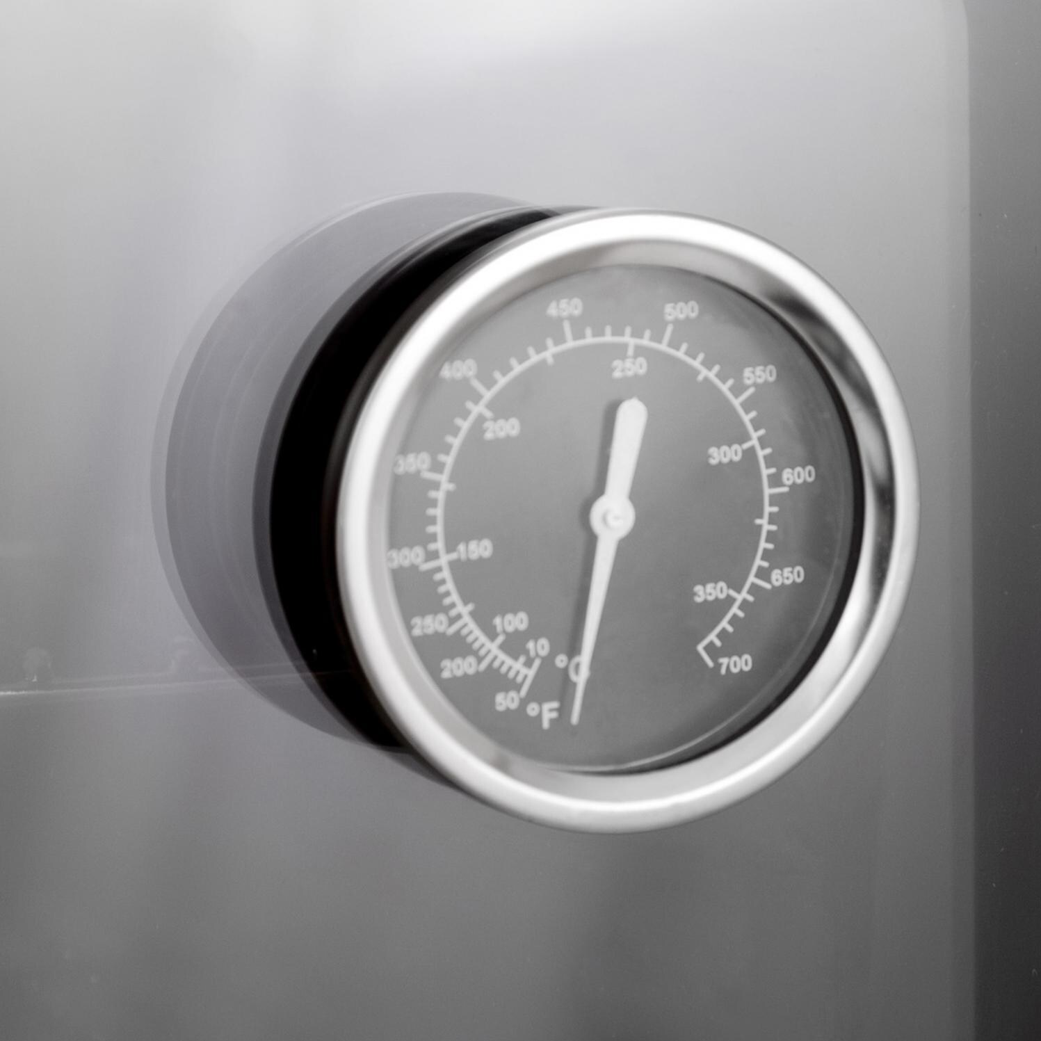 Pacific Living PL8304SS Propane Gas Stainless Steel Outdoor Built-In Pizza Oven - Temperature Gauge thumbnail