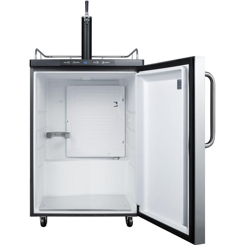 Summit 5.6 Cu. Ft. Freestanding Single Tap Kegerator - SBC635MSSTB - Empty View thumbnail