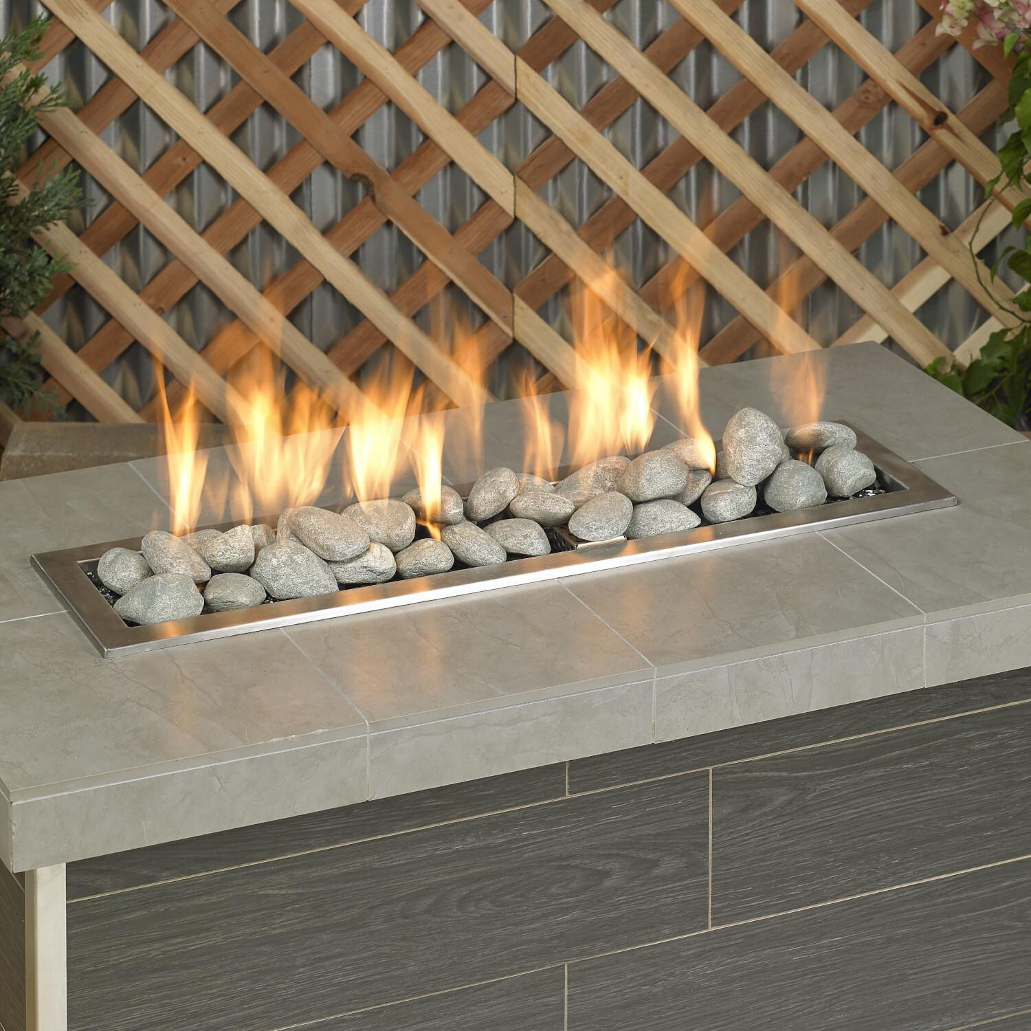 BBQGuys Signature AFG-LSTONE-CG-15 Cape Gray Lite Stones - In Use thumbnail