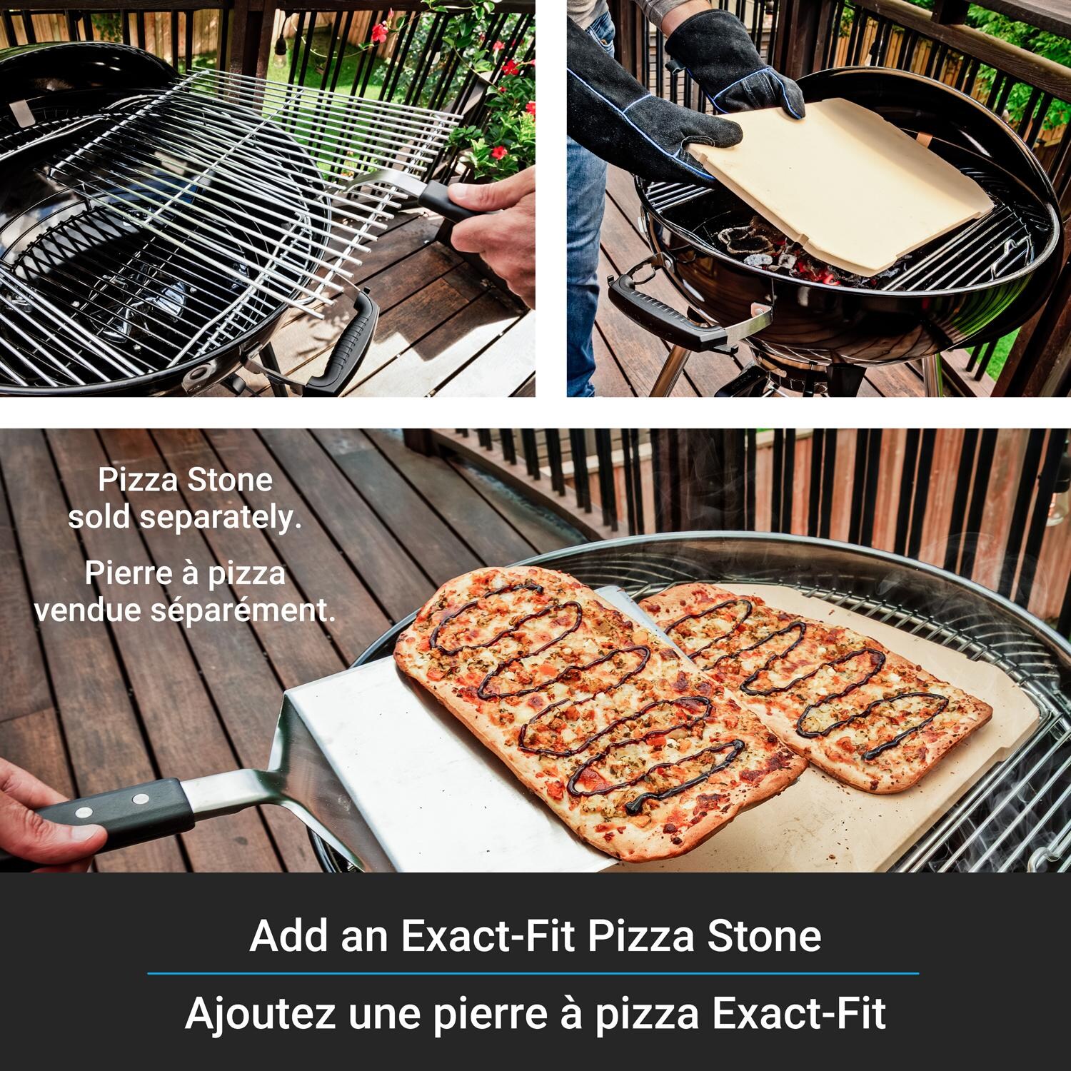 Broil King Kettle 22-in Stainless Steel Culinary Ring Extension Kit - Pizza Stone - Detail thumbnail