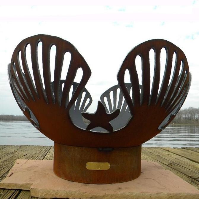 Fire Pit Art Barefoot Beach 36-Inch Wood Burning Fire Pit thumbnail