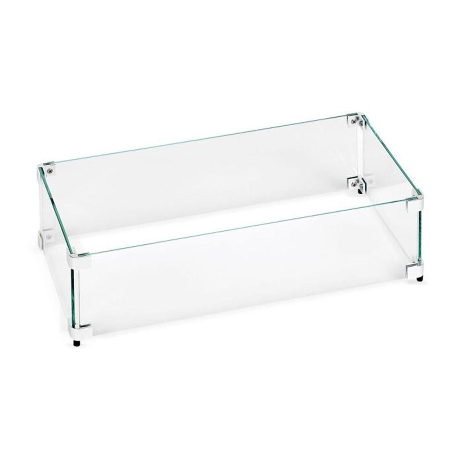 Warming Trends AON Polished Glass Flame Guard for 48-in Rectangular Fire Pits
