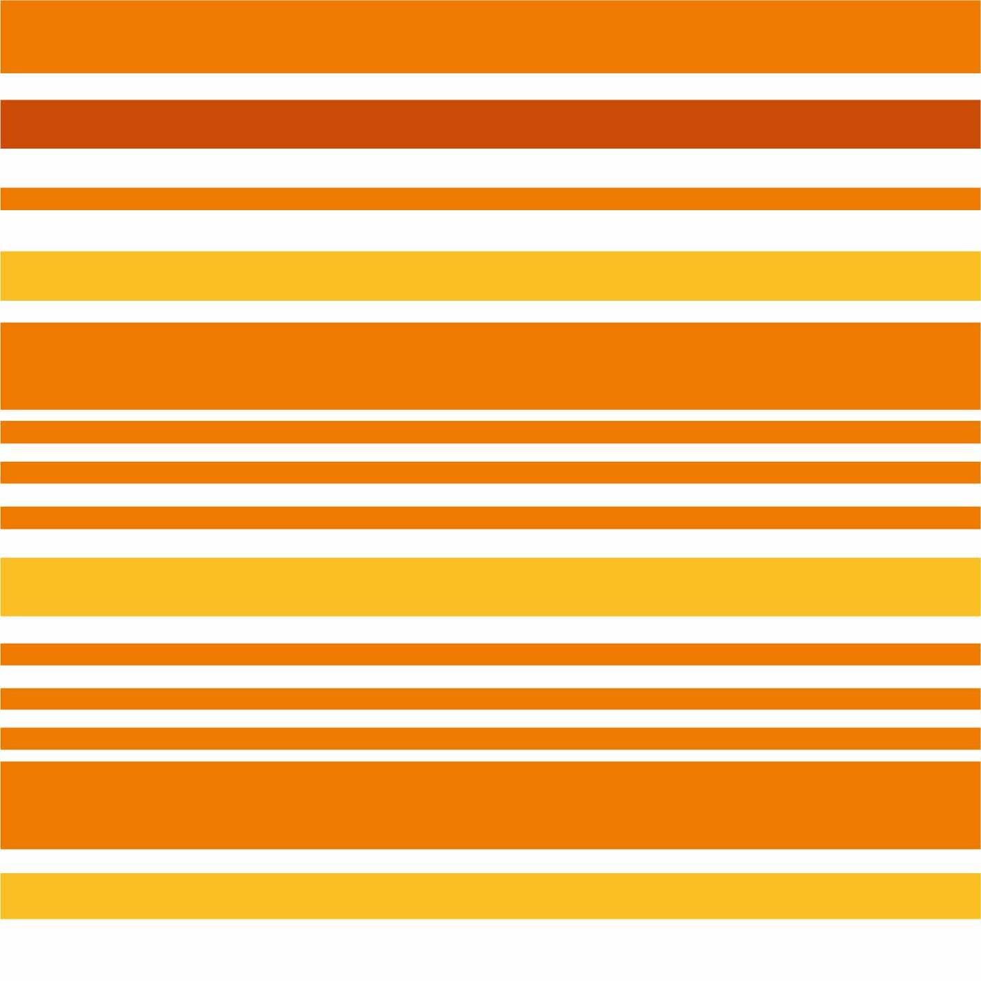 Astella 6 Ft Aluminum Beach Umbrella - Polyester Orange Mango Stripe Canopy - Pattern Swatch thumbnail