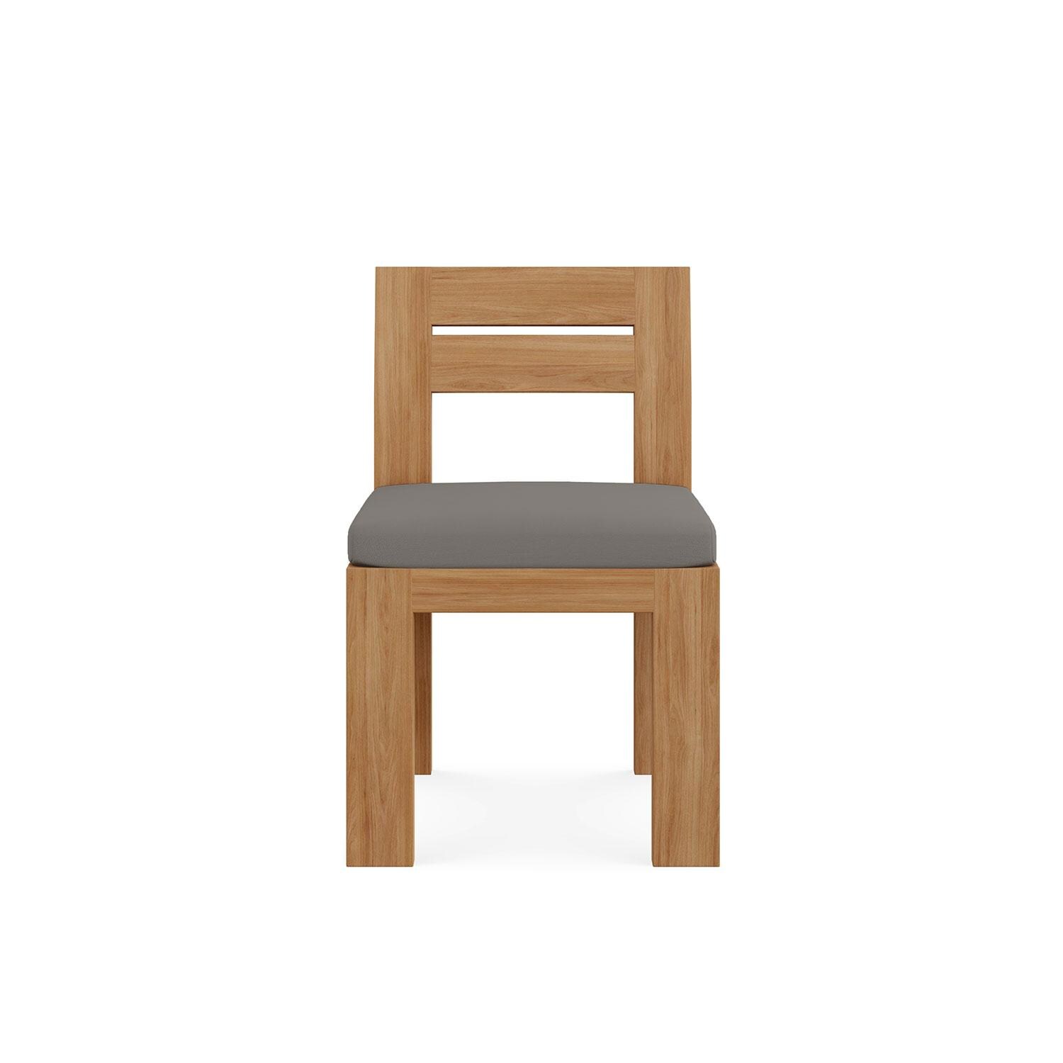 Bellawood Teak Dining Side Chair in Charcoal by Lakeview Outdoor Designs