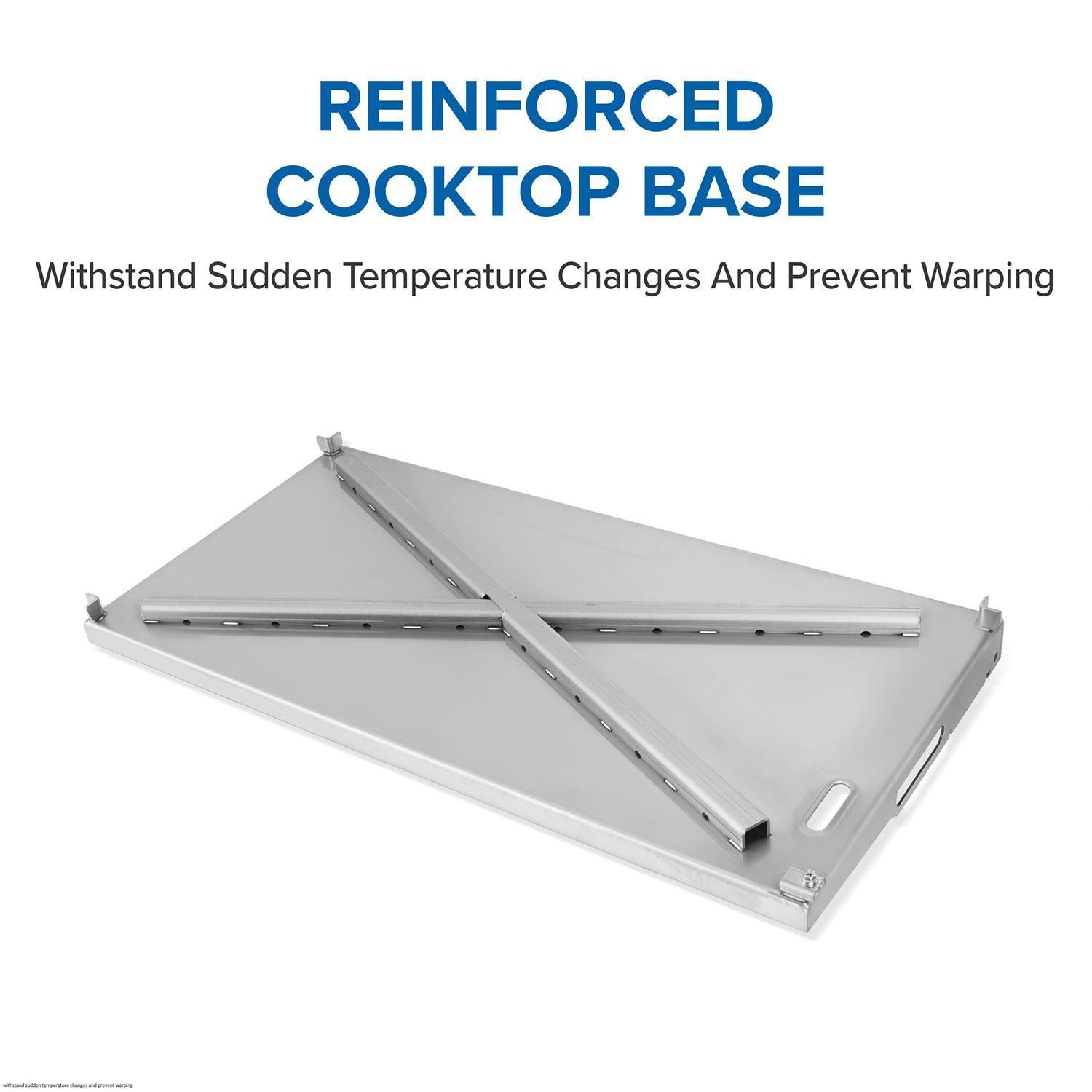 Napoleon F36FTNMK Freestyle 36-in 4 Burner Natural Gas Flat Top Grill w/ Cooktop - Cooktop Base Feature - Detail thumbnail