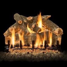 Grand Canyon 24-Inch Arizona Weathered Oak Vented Outdoor Log Set W/ Propane 2BRN SS Burner - Manual Safety Pilot image