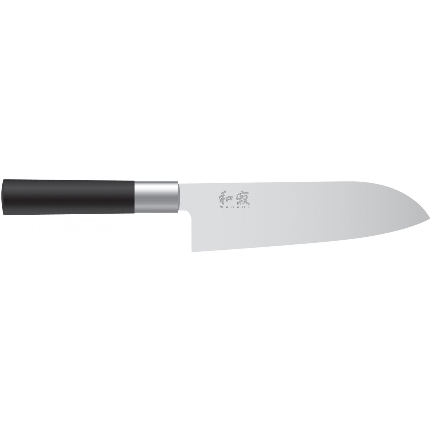 Kai Wasabi Black 6 1/2-Inch Santoku Knife