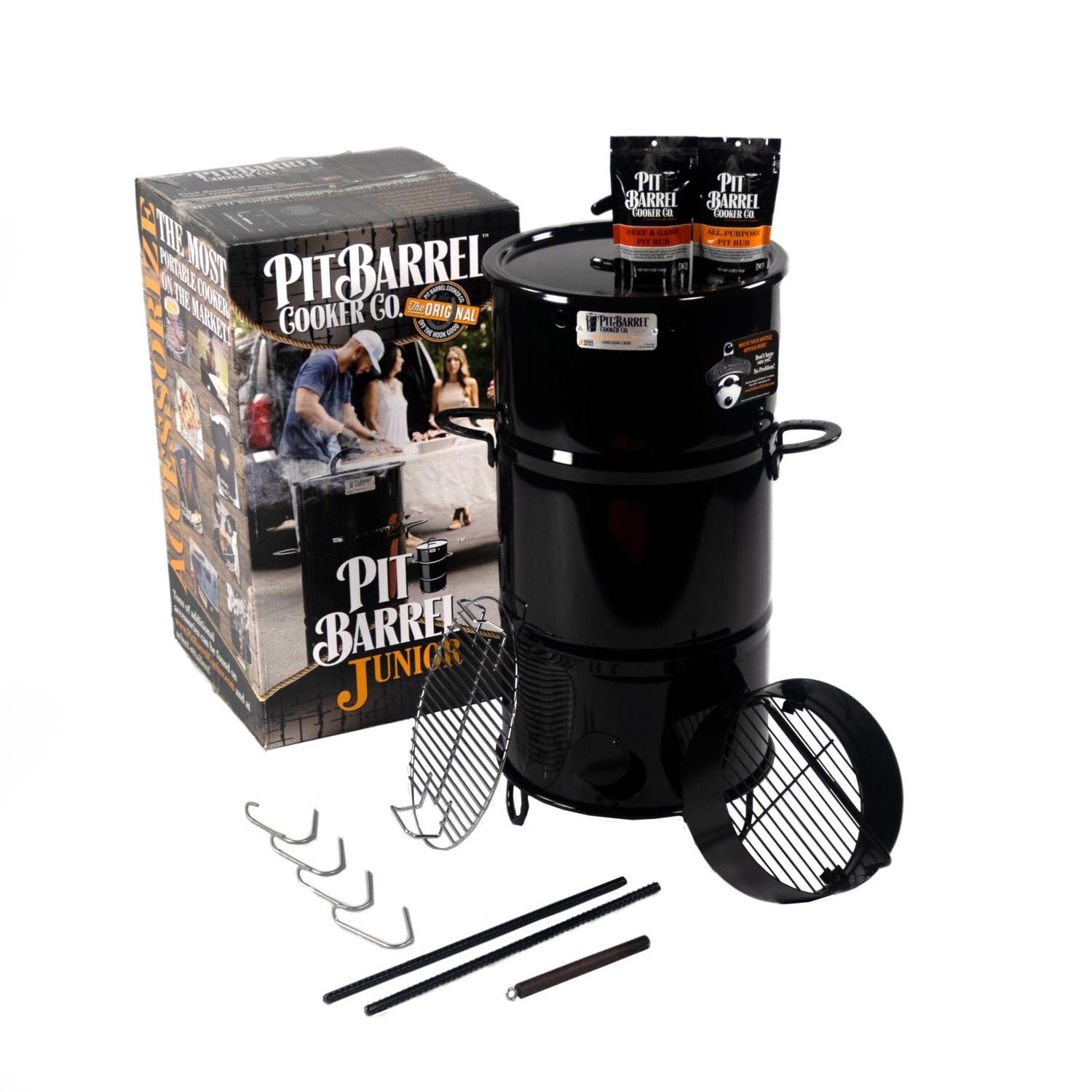 Pit Barrel Cooker PKG1001J 14-Inch Junior Cooker - Packaging And What's Included thumbnail