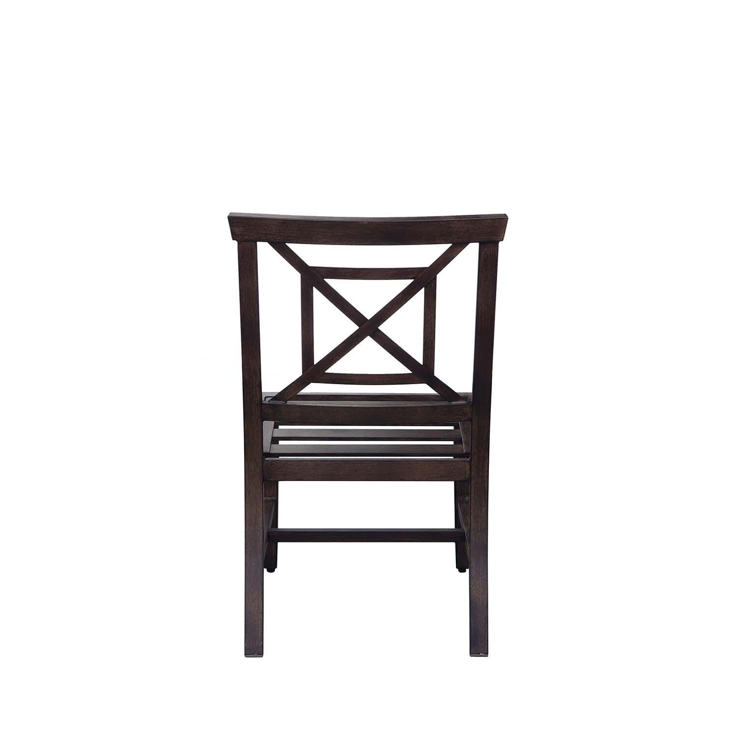 Atlantis 11 Pc Aluminum Dining Set w/ 118 Inch Table, Swivel Rockers, and Spa Cushions in Walnut By Darlee - Back Frame Only - White Background thumbnail
