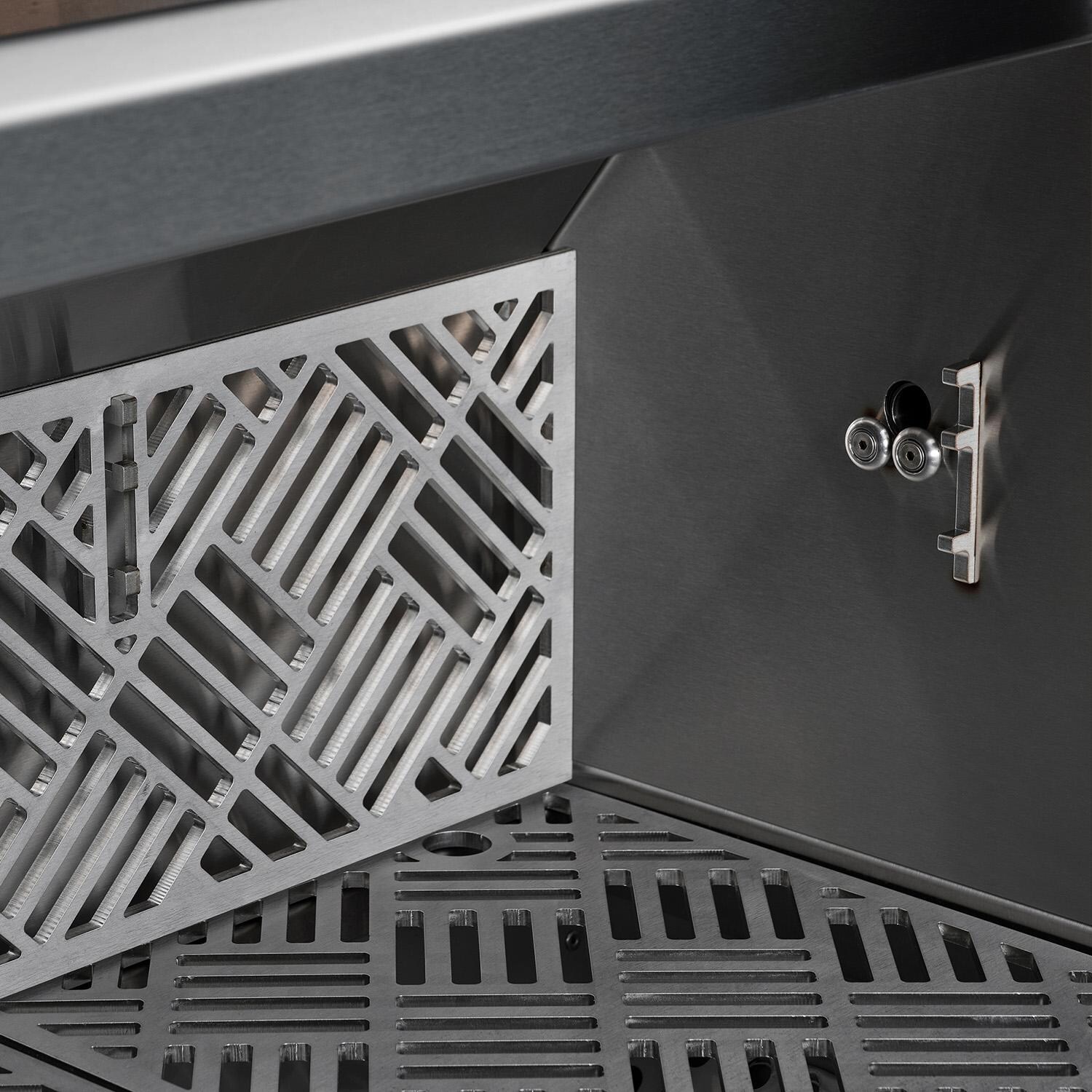 Kalamazoo K42DB Built-In Warming Head - Natural Gas - Marine-Grade - Warming Rack Stowed Away thumbnail