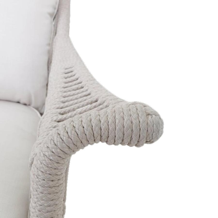 Sunset West - 4301-21W-8353 - Dana Olefin Rope Patio Wing Chair W/ Sunbrella Linen Canvas Cushions - Wing Detail thumbnail