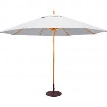Galtech 11 Ft. Octagonal Hardwood Patio Market Umbrella W/ Pulley - Light Wood W/ Canvas Sunbrella image