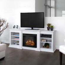 Real Flame G1200E-W Fresno 71-Inch Electric Fireplace Entertainment Center - White