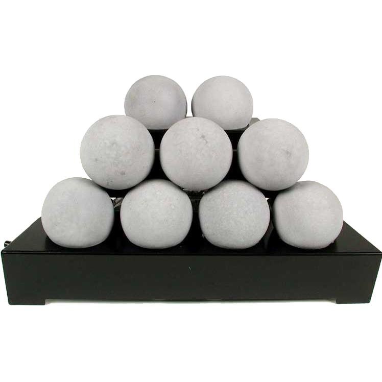 Rasmussen 20-Inch Light Gray ALTERNA See-Thru FireBall Set With Vent-Free Black Chassis Burner thumbnail