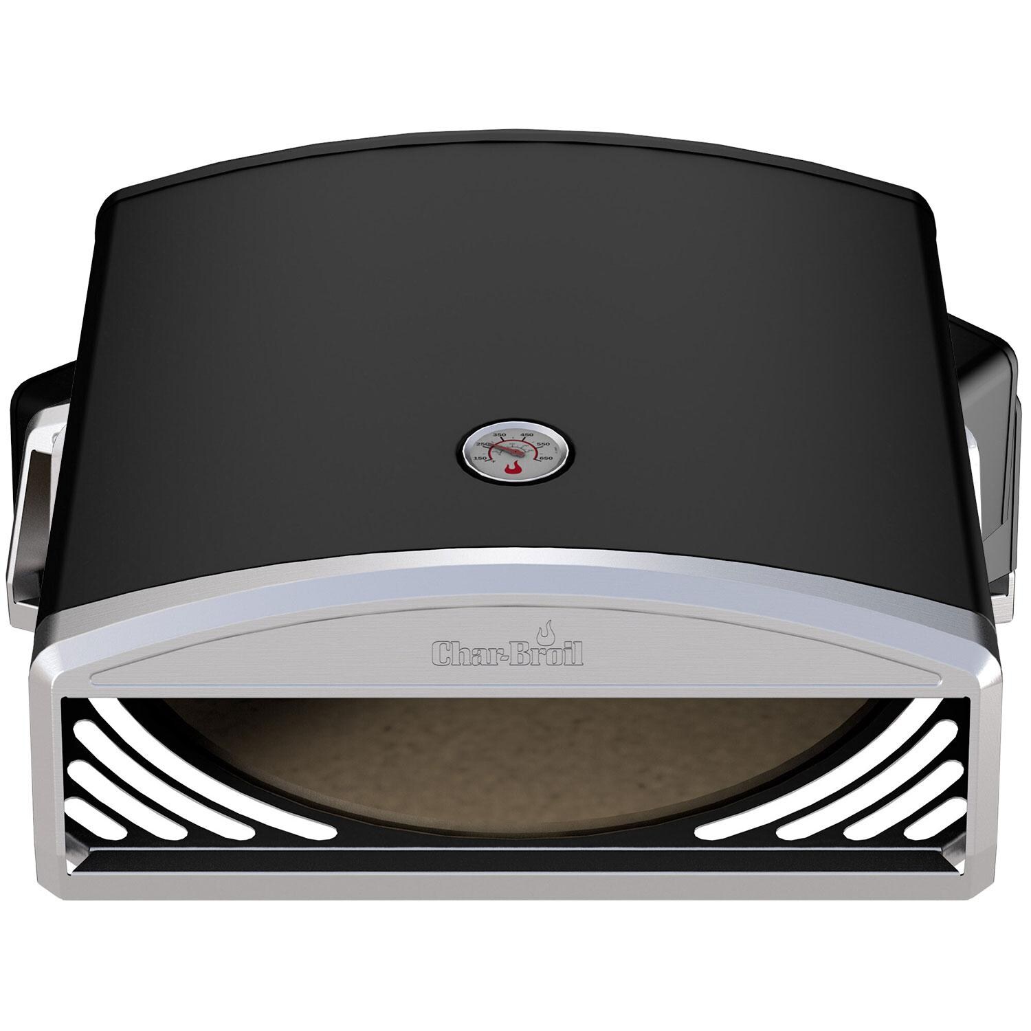 Charbroil 2415977 Universal Pizza Oven Grill Accessory - Overhead View - White Background thumbnail