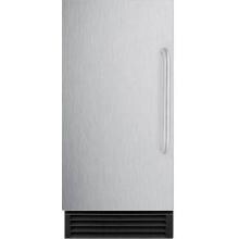 Summit 50 Lb. 15-Inch ADA Compliant Commercial Rated Ice Maker - Stainless Steel / Black Cabinet - BIM44GADA image