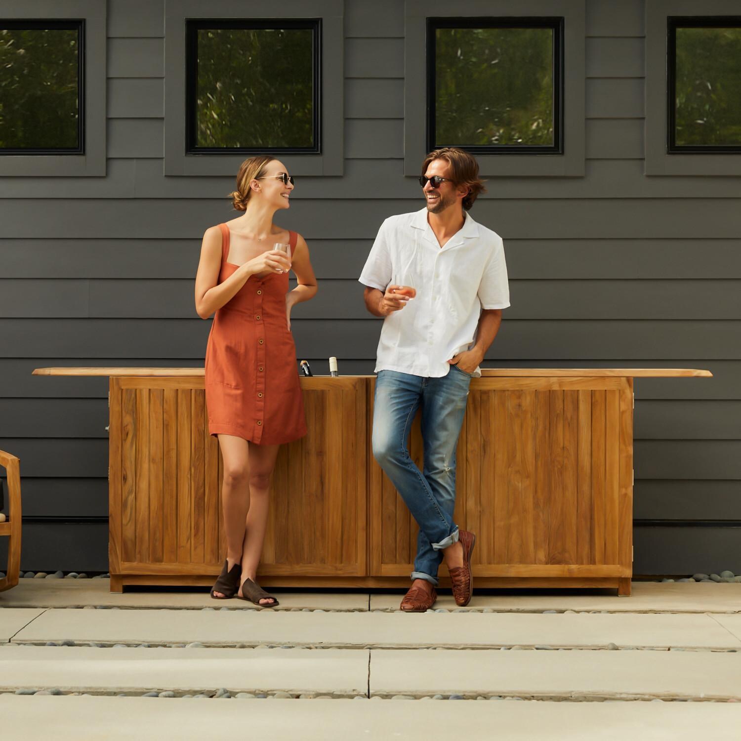 Teak + Table Relax Champagne Table - Lifestyle thumbnail