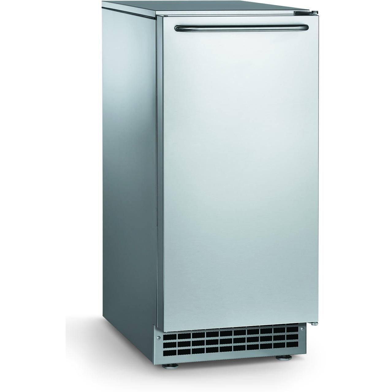 Ice-O-Matic 85 Lb. Outdoor Rated Ice Maker With Drain Pump - Stainless Steel - GEMU090