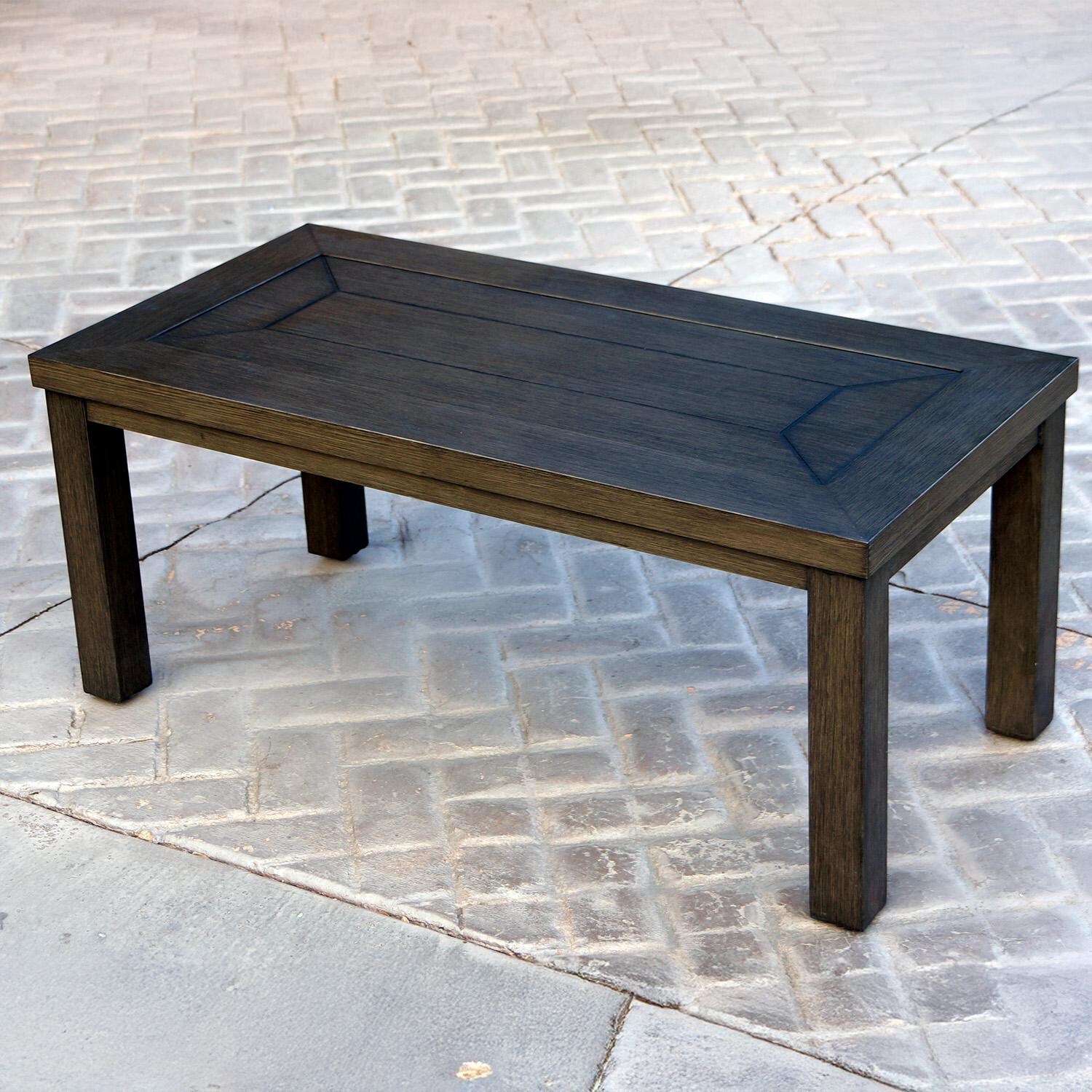 Brooklyn 3 Pc Aluminum Seating Set in Multi-brown/Sesame by Darlee - Coffee Table - Lifestyle thumbnail