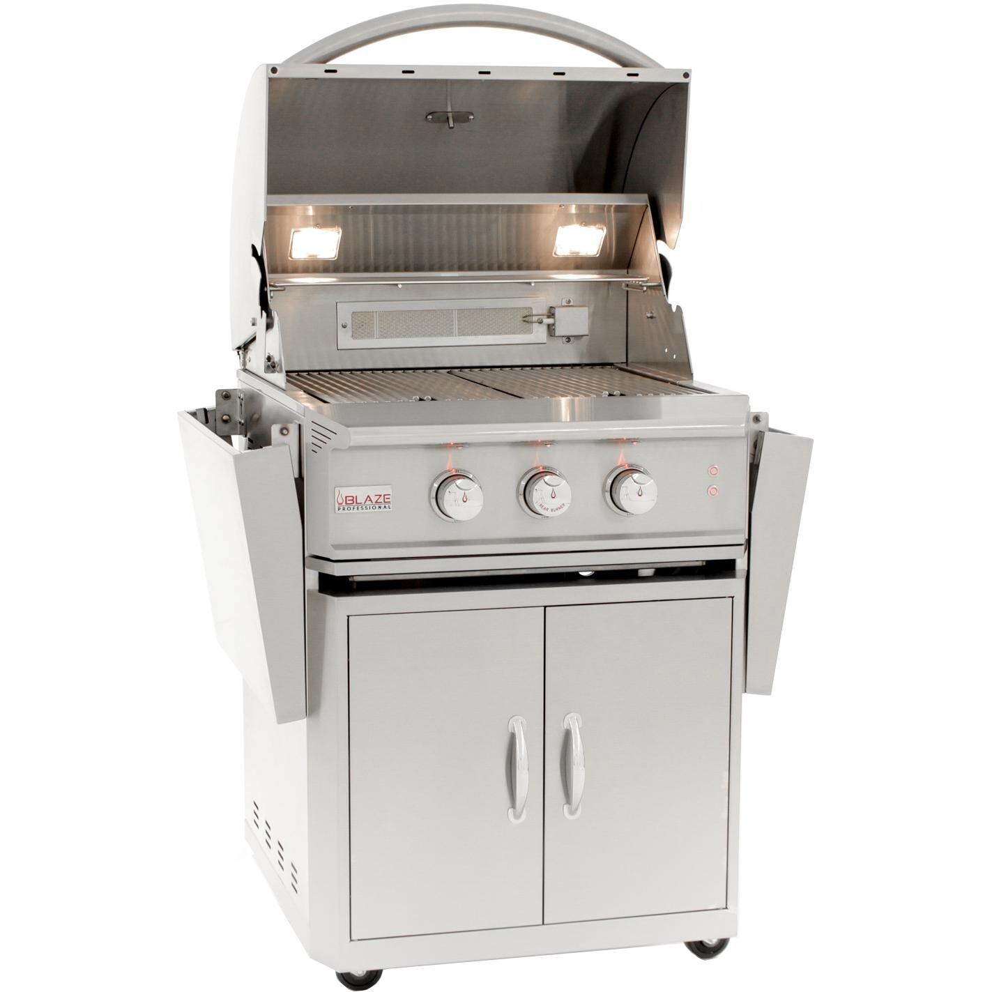 Blaze Professional 27-Inch 2-Burner Propane Gas Grill With Rear Infrared Burner - BLZ-2PRO-LP