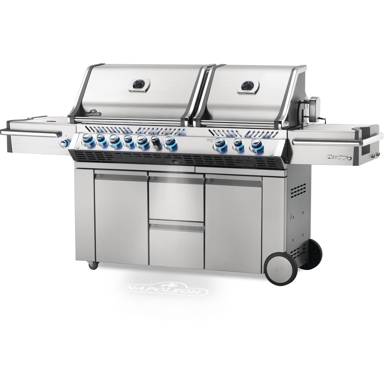 Napoleon Prestige Pro 825 Propane Gas Grill With Infrared Rear Burner Double Sear Side Pro825rsbipss 3 2019