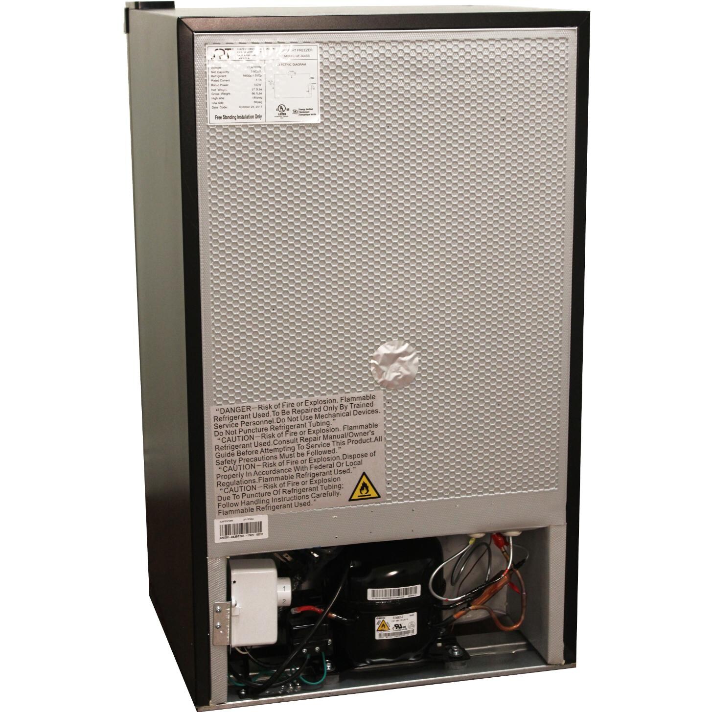 Sunpentown UF-304SS Stainless Steel Freezer - Back thumbnail