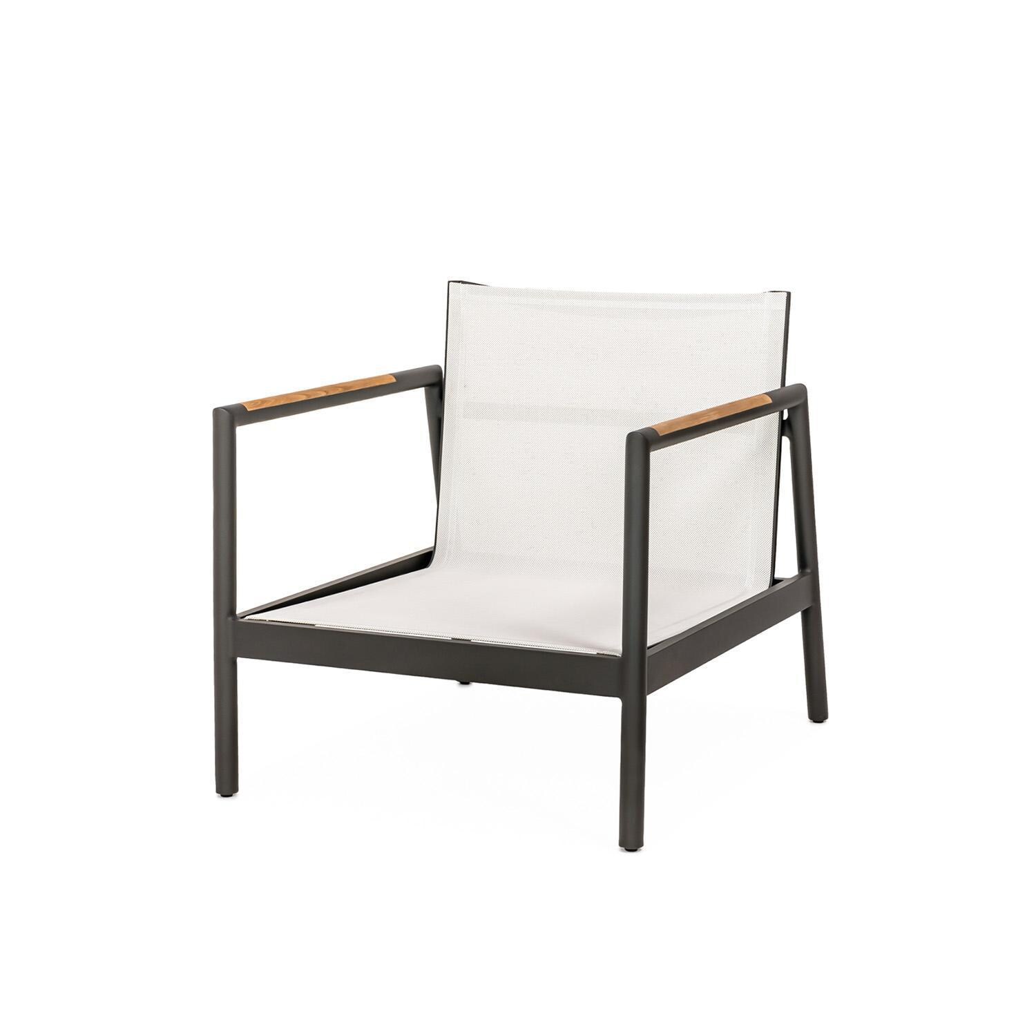Teak + Table Paros Club Chair in Sand - Frame - White Background thumbnail