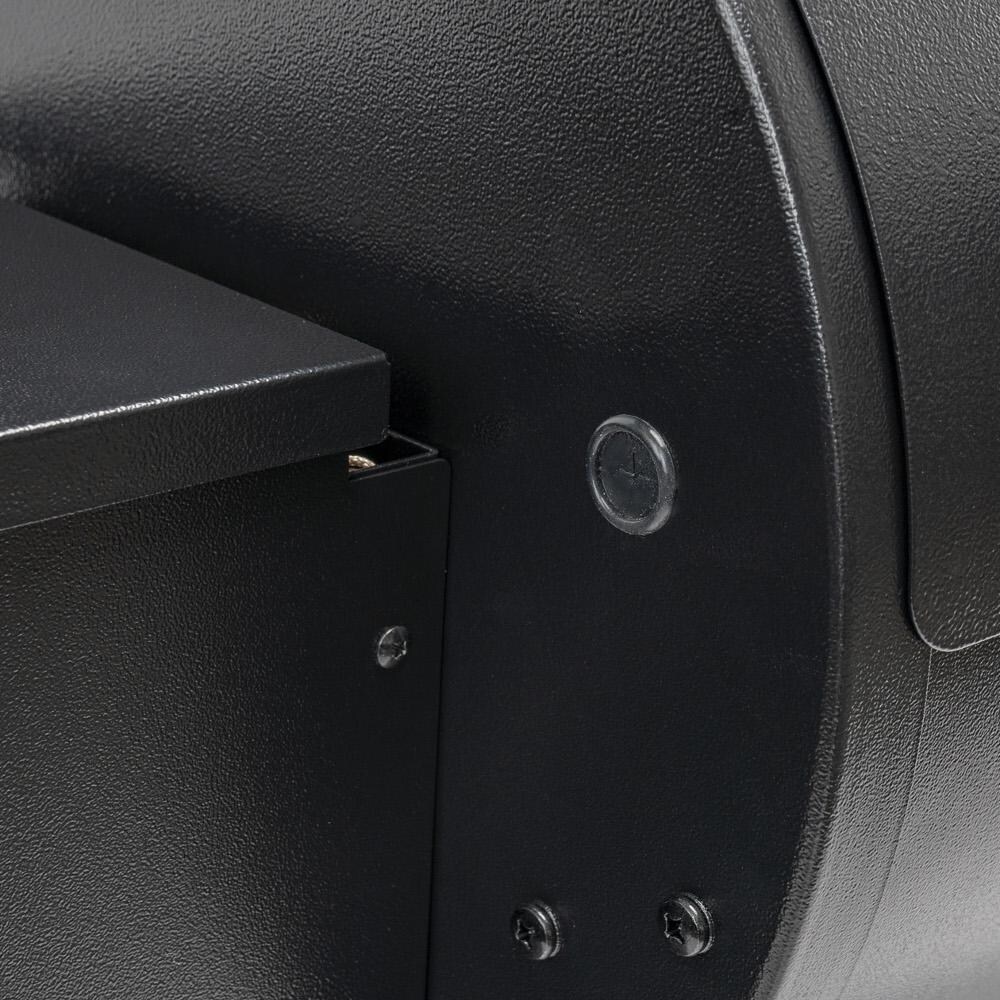 Traeger Tailgater 20 Black Pellet Grill On Cart - Close Up Screws thumbnail