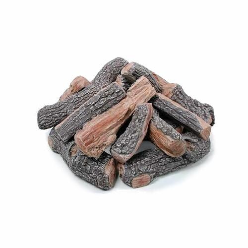 Rasmussen 30-Inch Bark/Split Fire Pit Logs - Round Stack - Top View thumbnail