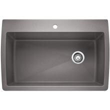 Blanco Diamond Super 32 X 22 Silgranit II Single Bowl Dual Mount Sink - Metallic Gray - 440193
