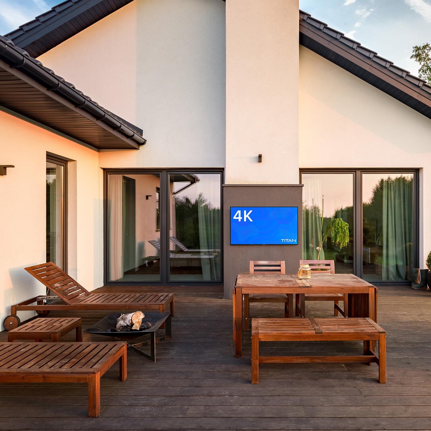 Titan LG-Q80-075 QNED80 Series 75-Inch 4K LED Outdoor TV - Full Sun - On the Patio thumbnail