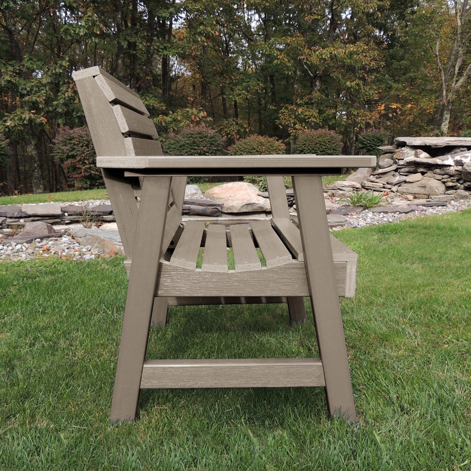 Lakeview Elm Pointe Garden Chair - Woodland Brown - Side View thumbnail
