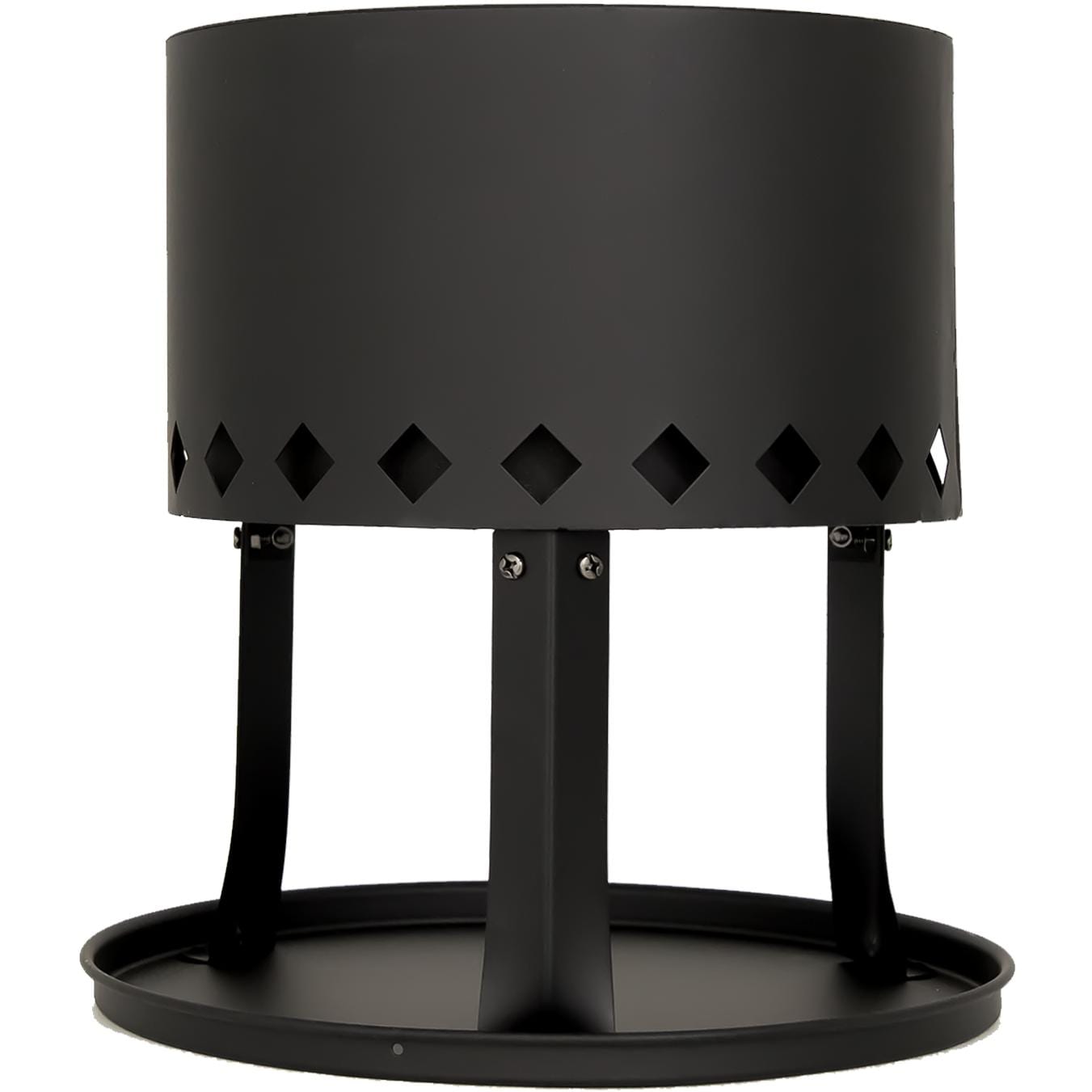 Dagan Industries 12Inch Wood Pellet Fire Pit Black Ultimate Patio