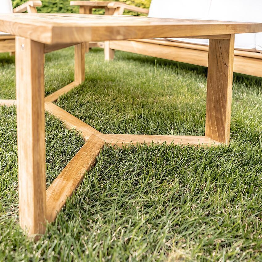 Teak + Table Charleston Rectangular Coffee Table - Table Legs - Detail thumbnail