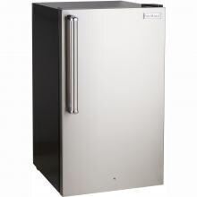 Fire Magic 20-Inch 4.0 Cu. Ft. Premium Right Hinge Compact Refrigerator - Stainless Steel Door / Black Cabinet - 3598-DR image