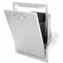 BBQGuys Kingston Series 20-Inch Tilt-Out Stainless Steel Trash Bin image