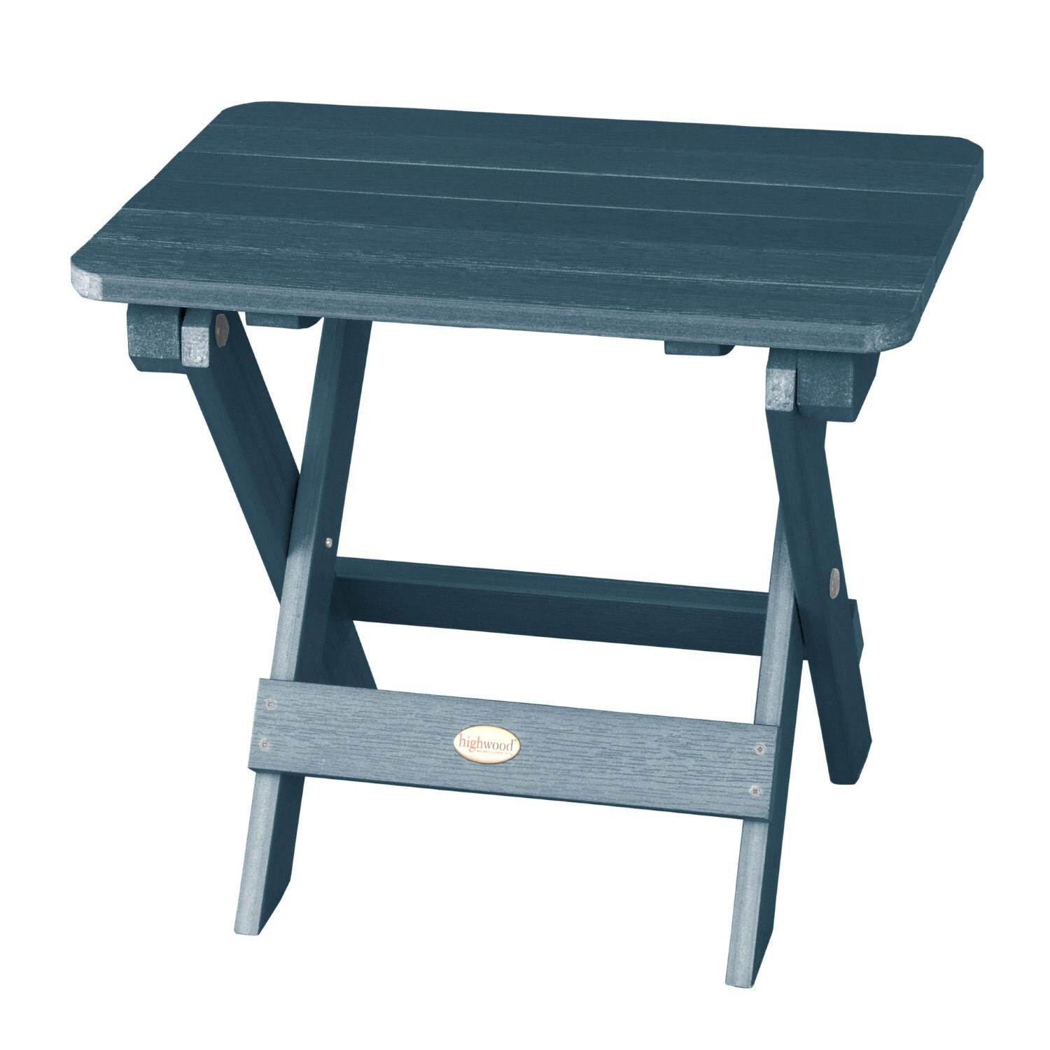 Lakeview Folding Adirondack Side Table - Nantucket Blue - Lifestyle thumbnail