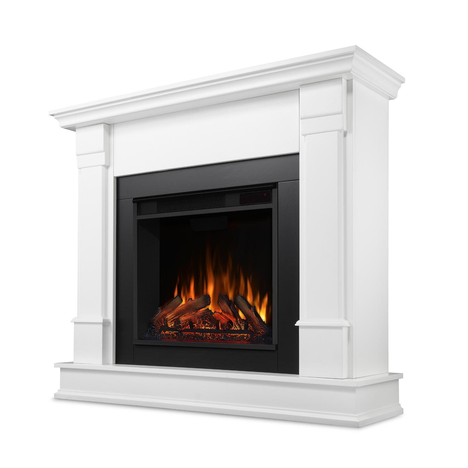 Real Flame - G8600E-W - Silverton 48-Inch Electric Fireplace With Mantel - White - Front thumbnail