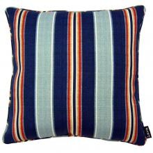 Nautical Stripe Outdoor Throw Pillow W/ Piping By Lava Pillows - 18 X 18