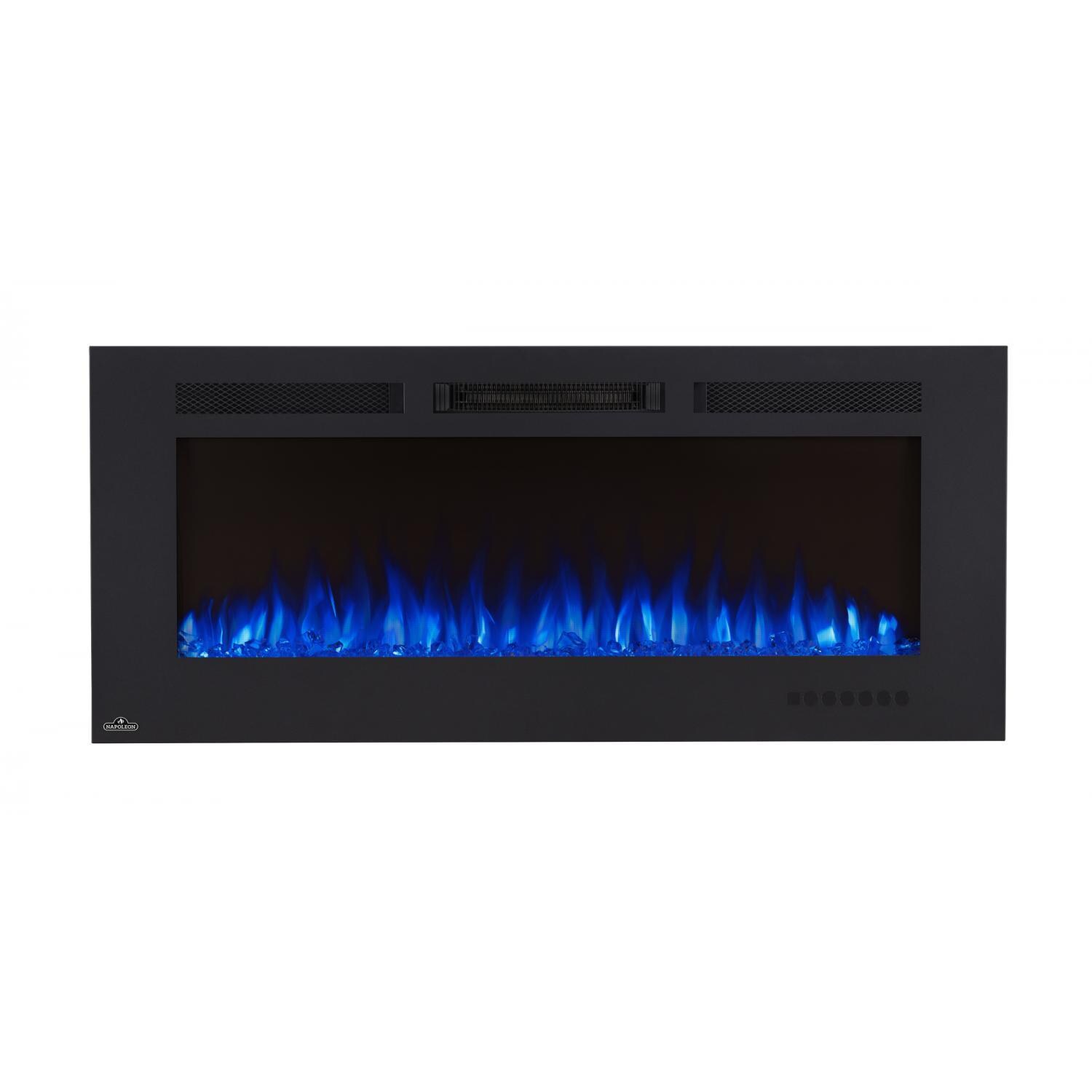 Napoleon NEFL50FH-MT 50-Inch Linear Wall Mount Electric Fireplace W/Mesh Front - Blue Flames thumbnail