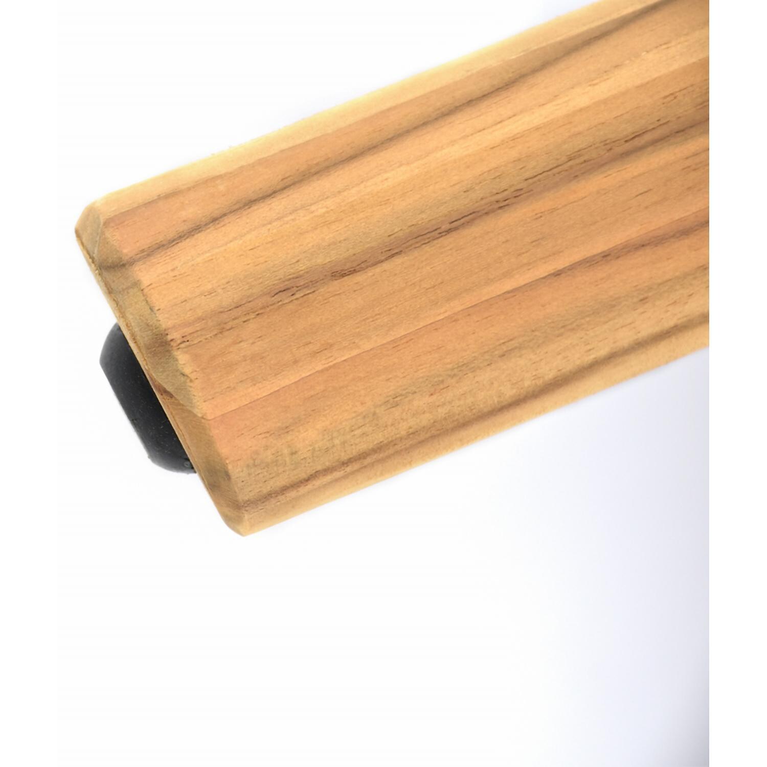 Dekka 5 Pc Seating Set W/ Grey Cushions in Wood By Lakeview Outdoor Designs - Coffee Table Rubber Grip - Detail thumbnail