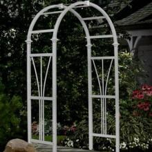 New England Arbors Dublin 7 Ft Vinyl Arbor image