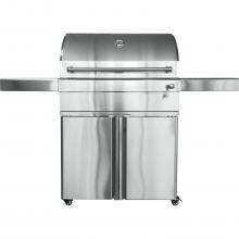 Turbo 32-Inch Stainless Steel Charcoal Grill With Adjustable Charcoal Tray - 32CHARCOALG image