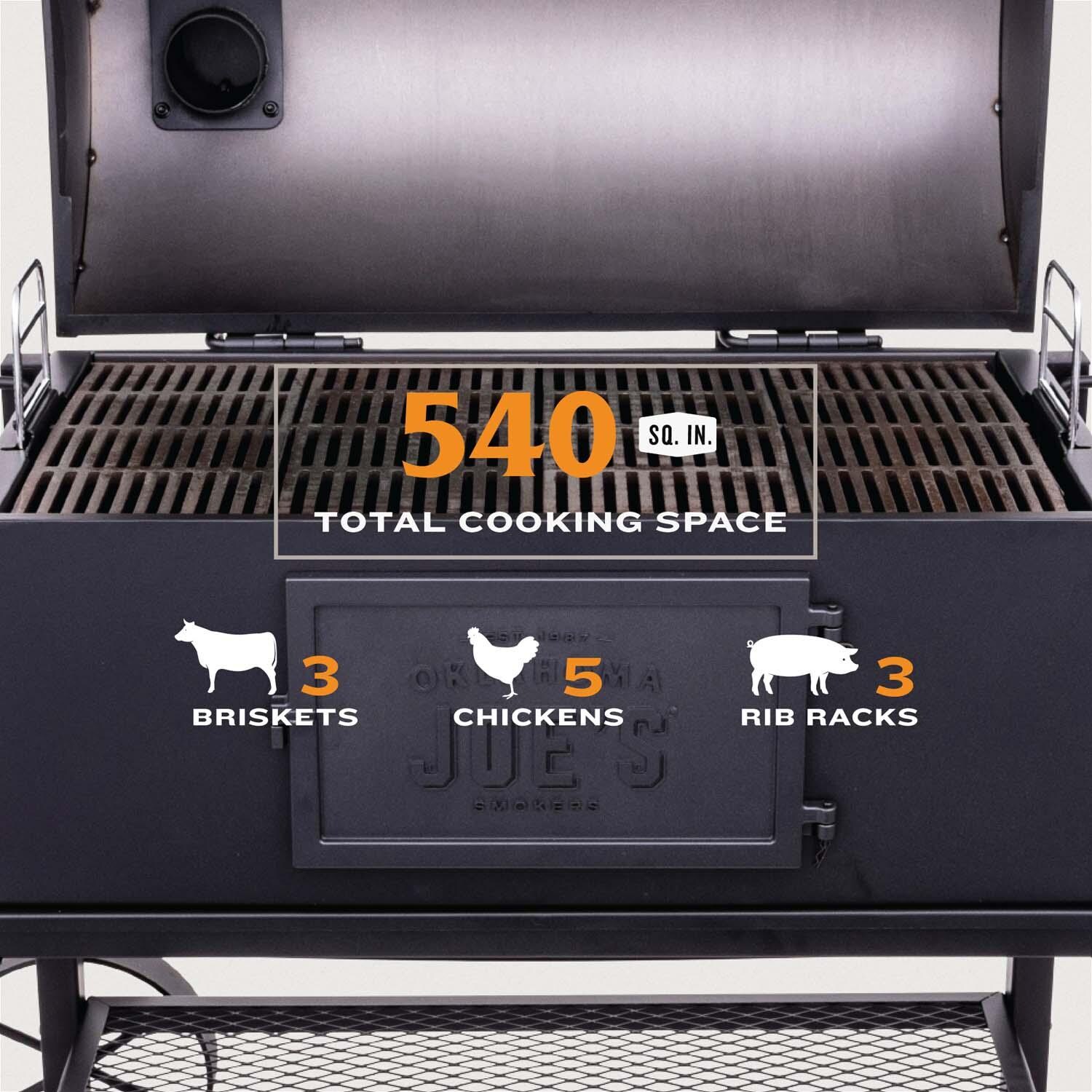 Oklahoma Joe's 19302087 Judge Charcoal Grill - Capacity - Detail thumbnail
