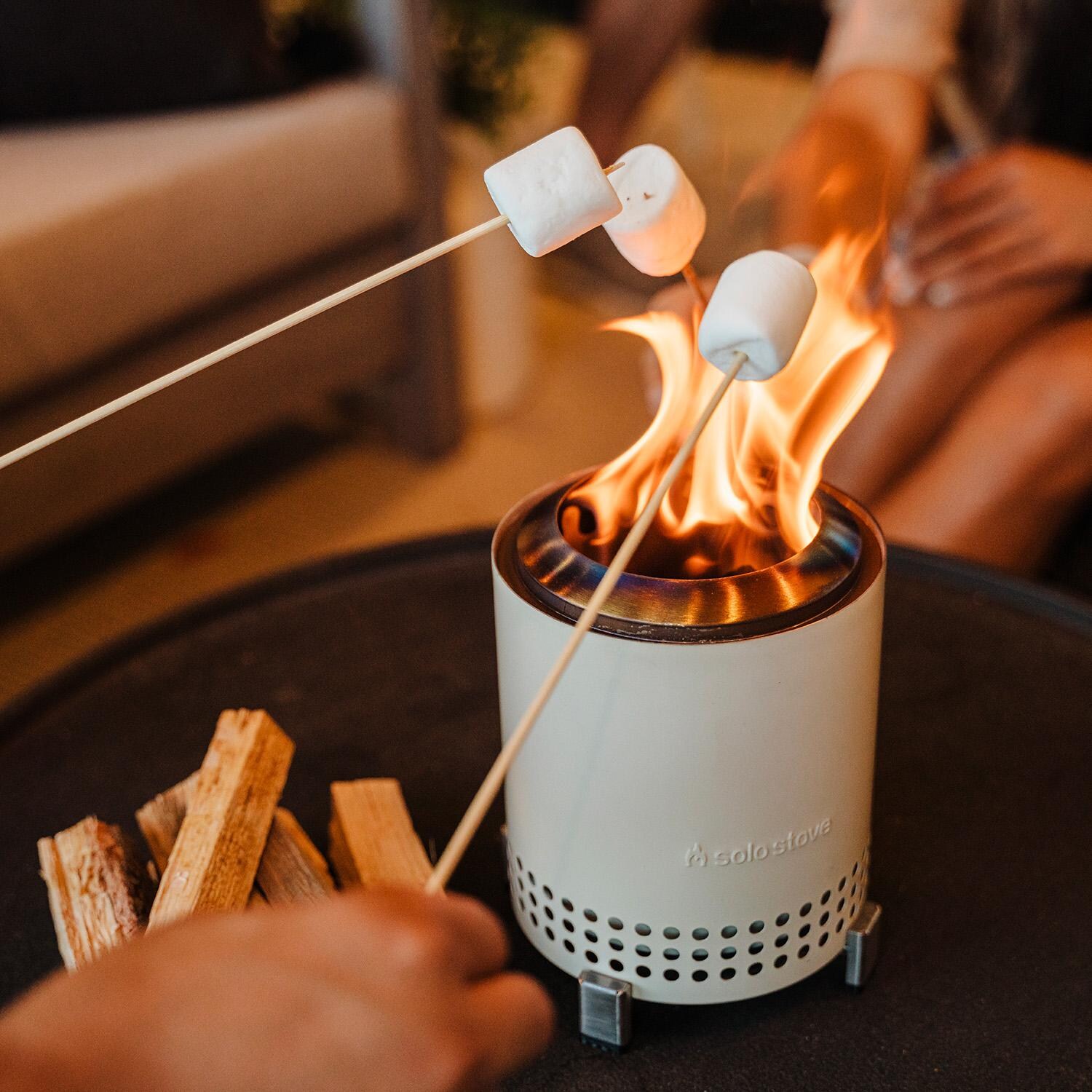 Solo Stove SSMESA-BONE Mesa Tabletop Fire Pit - Bone - Smores thumbnail