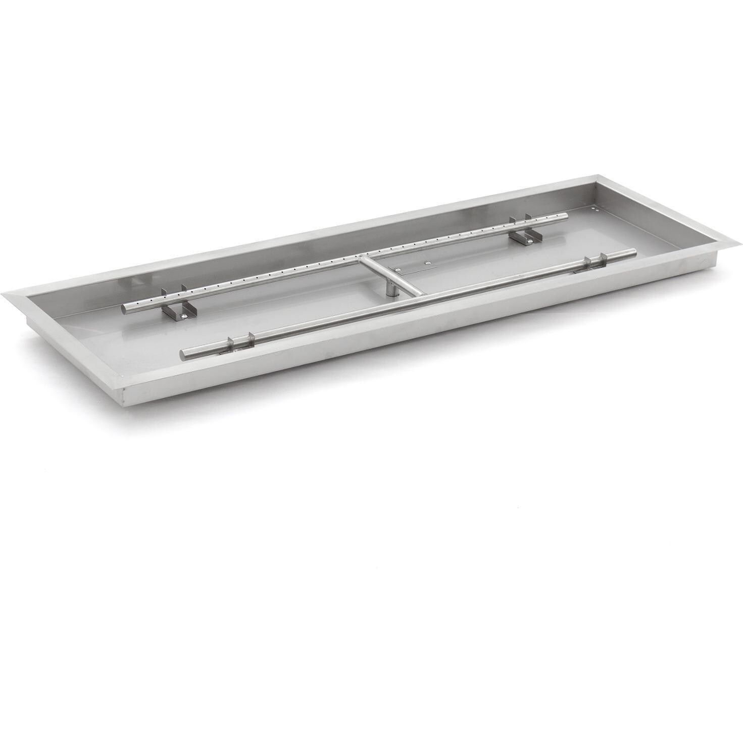 BBQGuys Signature Series 48-Inch Rectangular Drop-In Pan With 37-Inch Propane H-Burner (Ships As Natural Gas) image