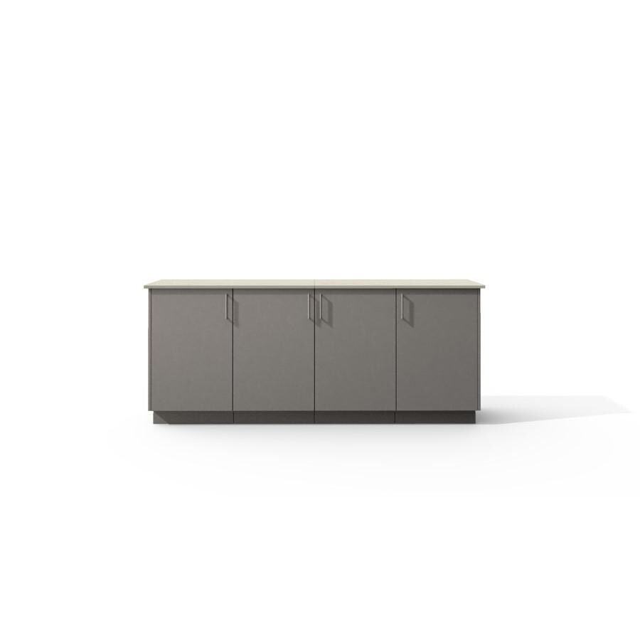 Urban Bonfire Equinox Outdoor Kitchen w/ Danae Dekton Countertop & Clay Finish - B-Equinox-Danae-Clay