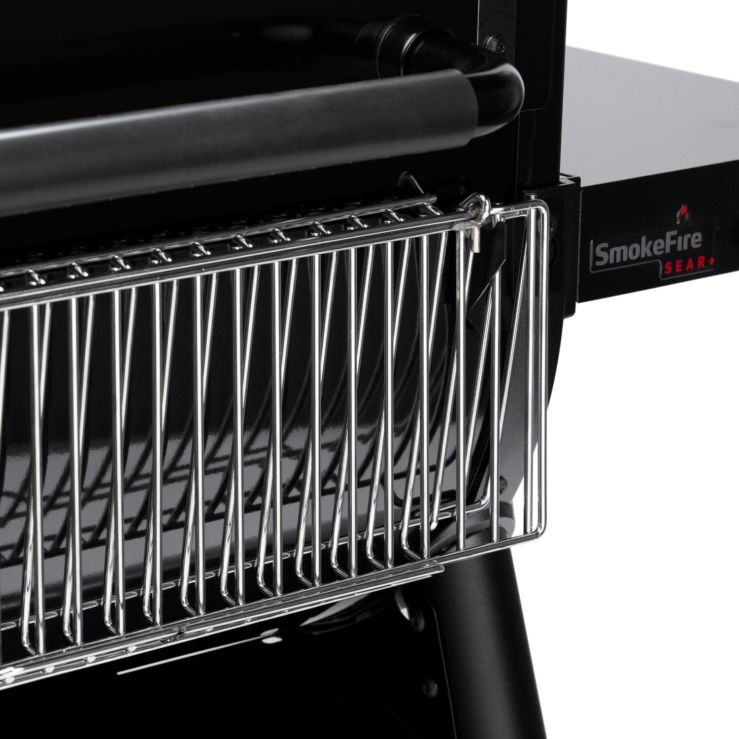 Weber 22722001 SmokeFire Sear+ ELX4 24-Inch Wood Fired Pellet Grill - Folding Grate Storage thumbnail